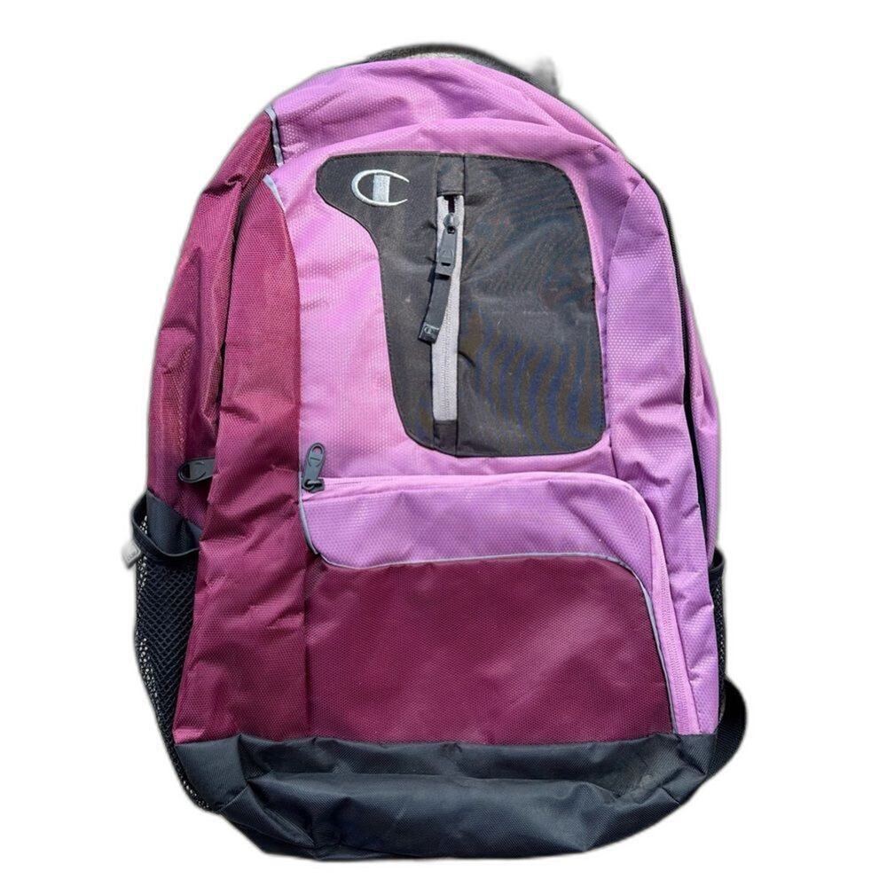 Champion Backpack Small Tear by Strap Pink Purple Black